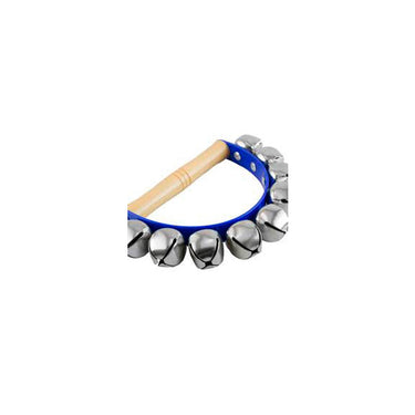 Pulsera De Cascabel Azul Plastico Mango Madera Copacabana, Cppc002